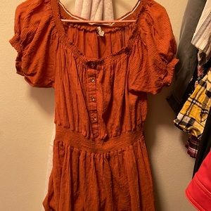 Brown country dress